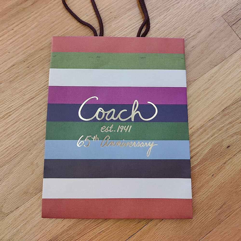 Coach 2006, 65th Anniversary, shopping bag, colorful, embossed